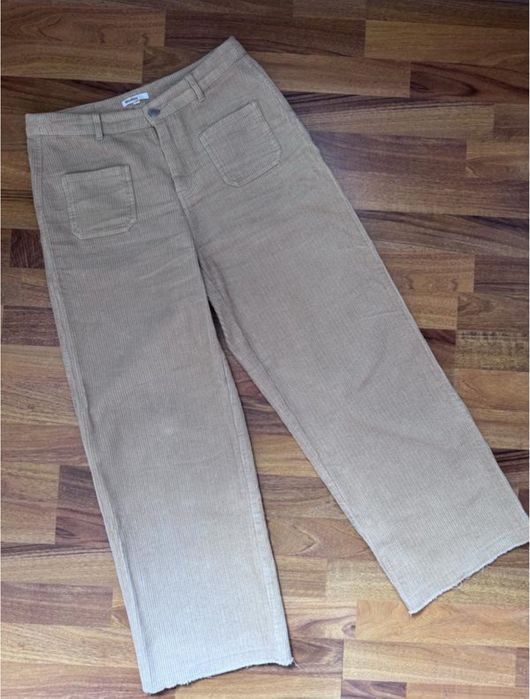 Вельветові брюки wide leg bizzbee 36