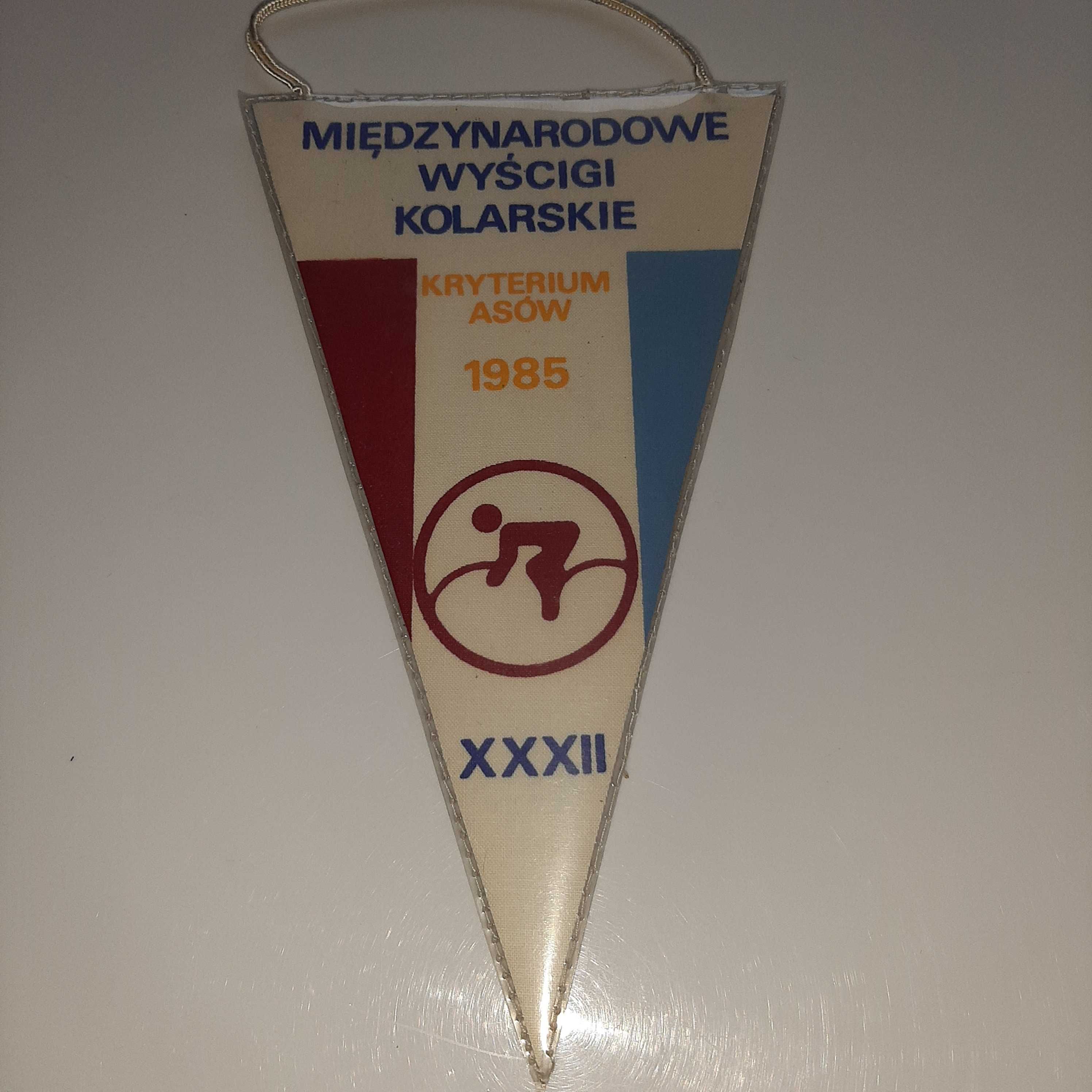 Proporczyk KKS Gwardia Katowice Kolarstwo Kryterium Asów 1985