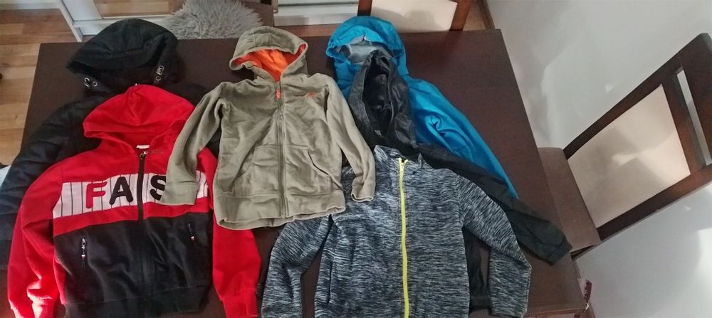 Paka kurtek i bluz chłopiec 128cm