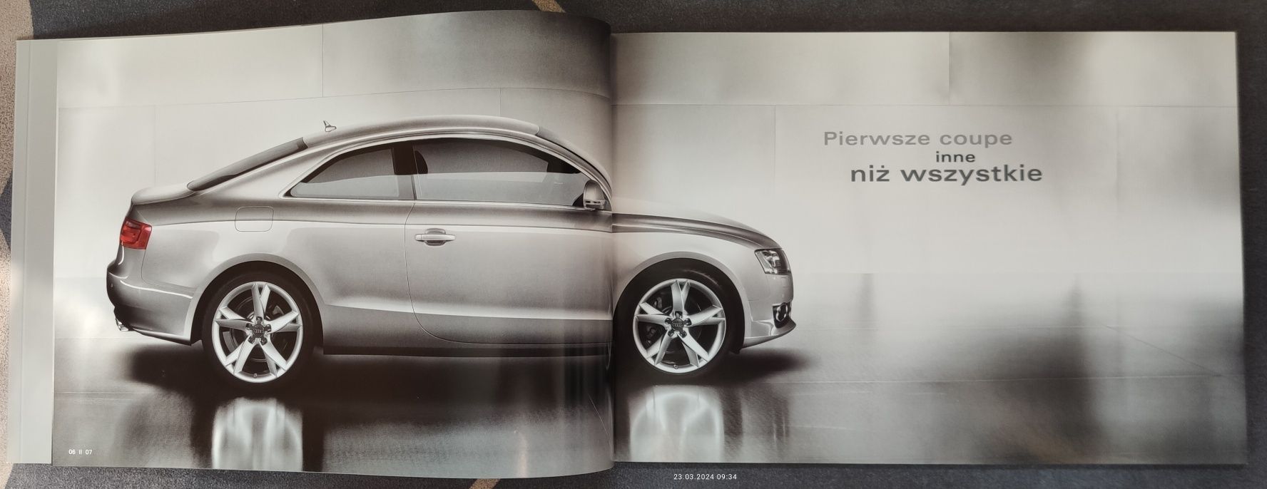 Audi A5 prospekt j. polski