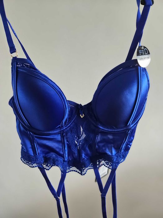 Komplet z metką rozmiar 75D niebieski