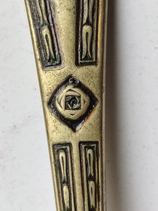 Лопатка старая для торта латунь