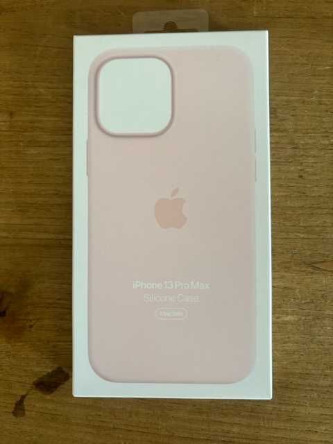 Capa em silicone com MagSafe para iPhone 13 Pro Max - Giz rosa