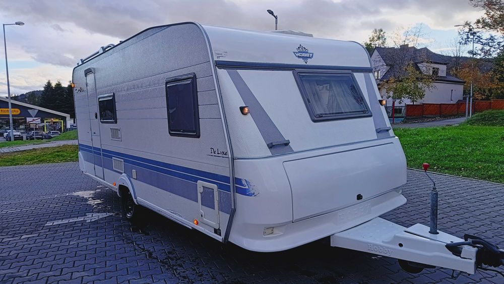 przyczepa kempingowa HOBBY łóżka piętrowe campingowa kemping OKAZJA