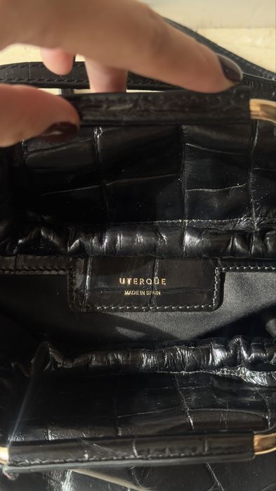 Шкіряна сумка Uterque з довгим ремінцем