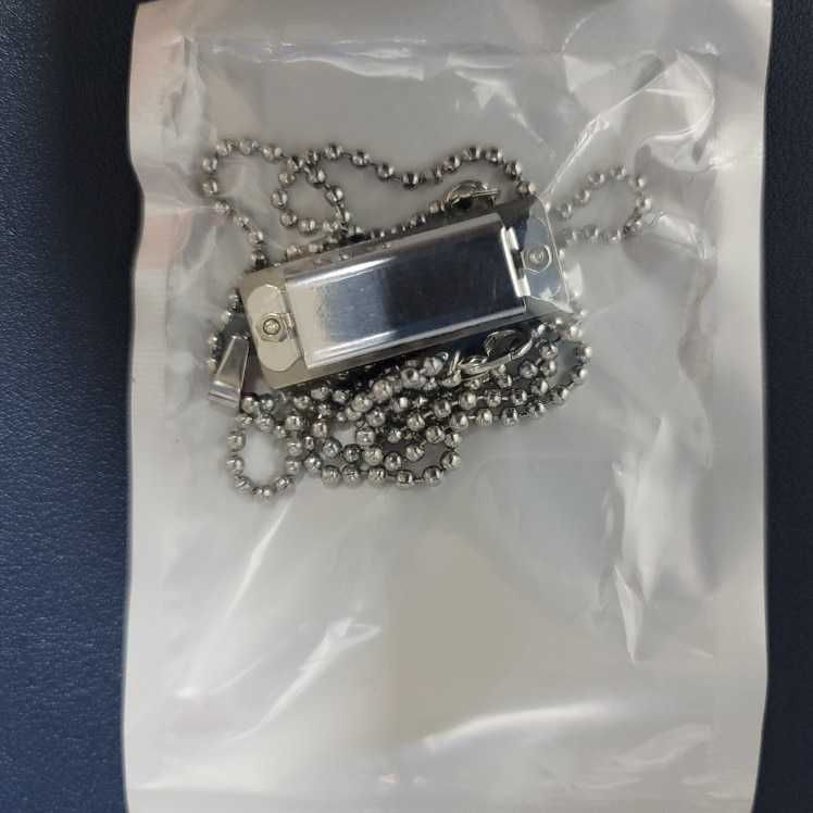 Мини губная гармошка на цепочке кулон на шею Mini Harmonica Necklace