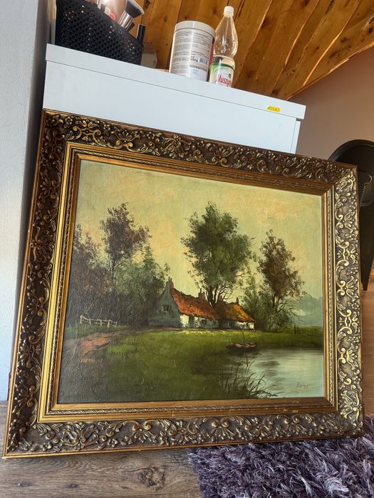 Holenderski obraz olejny na płótnie Burgy