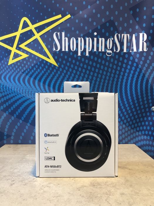 Навушники Audio-Technica ATH-M50xBT2 Black •Нові•Запаков!