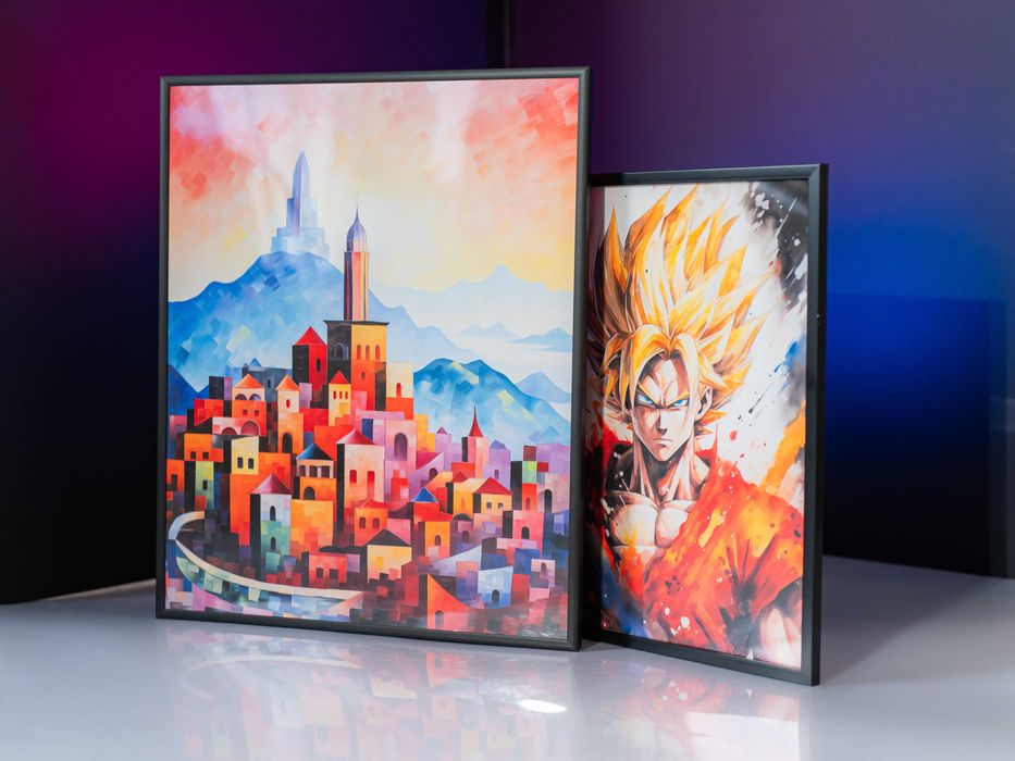 Plakat na Ścianę Obraz Kobieta Sztuka Czarno-Białe 40x60 cm Premium