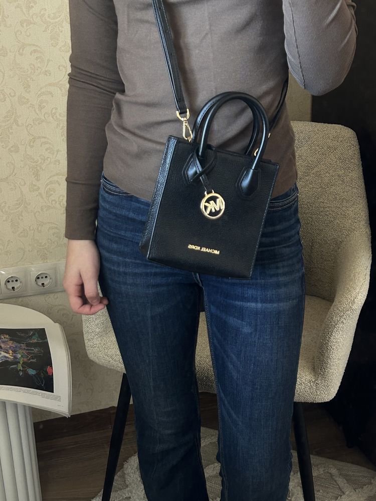 Міні сумка michael kors extra small mercer оригінал чорна