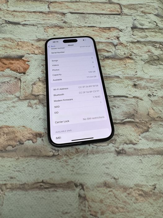 Iphone 16 128gb neverlock Black E sim