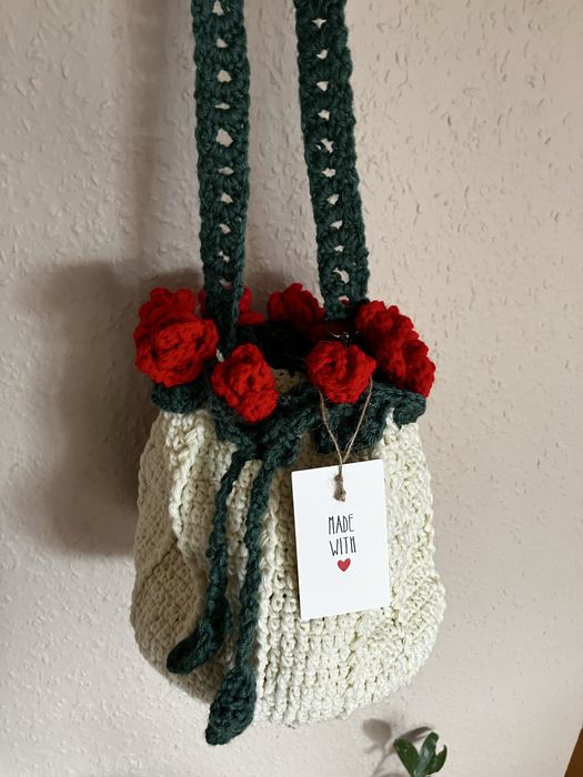 Torebka worek rozyczki,  hand made