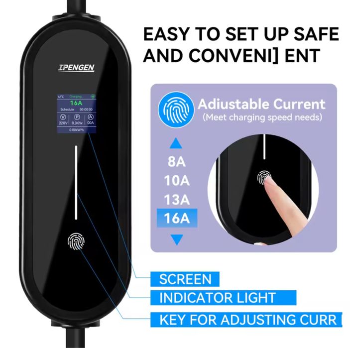 Зарядка 5м кабель Type1 Nissan Leaf, Chevrolet Bolt, Tesla USA