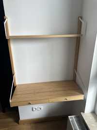 Biurko ścienne drewniane Ikea