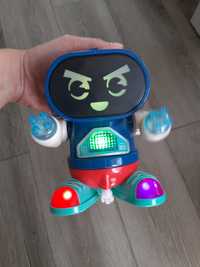 Tańczący robot z efektami świetlnymi i muzyka