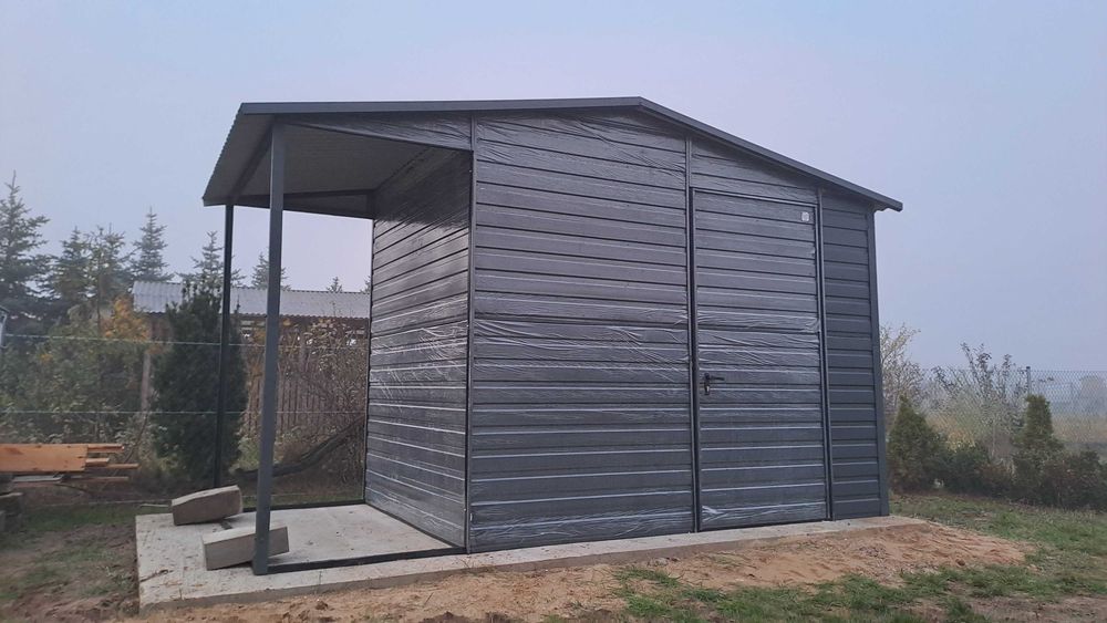 Wiata DOMEK NARZĘDZIOWY + drewutnia 1m  Akryl 3x3