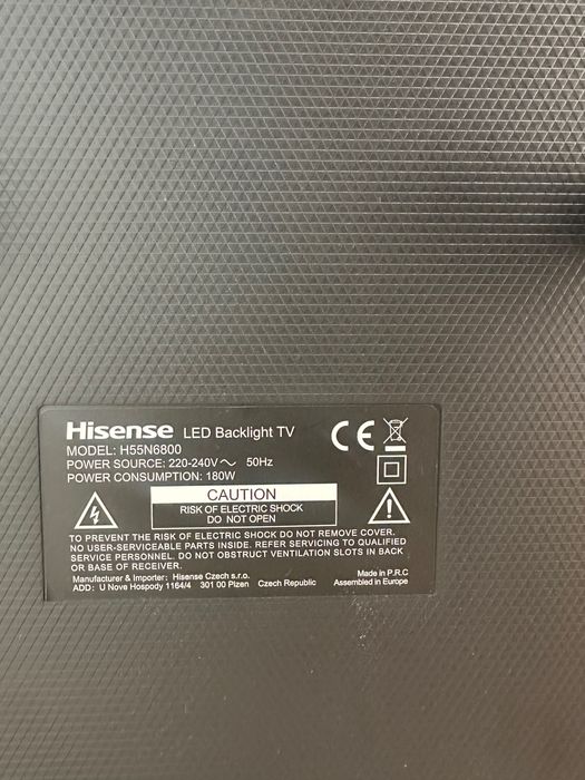 Televisão Hisense H55N6800 55’’ 4K UHD Smart TV