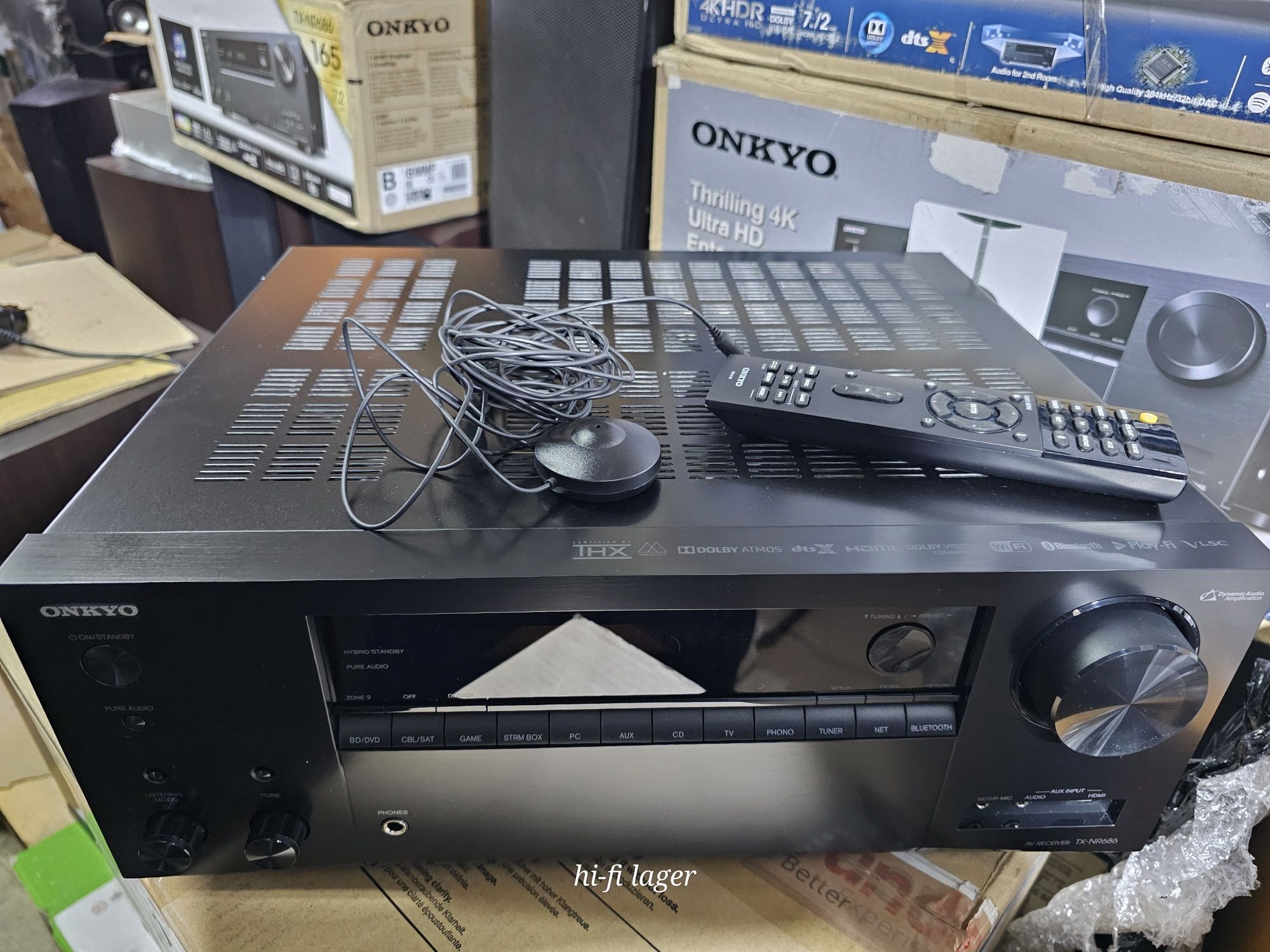 Onkyo tx nr 686 ресівер Новий Bluetooth WiFi ACR 4k HDMI Atmos Vision