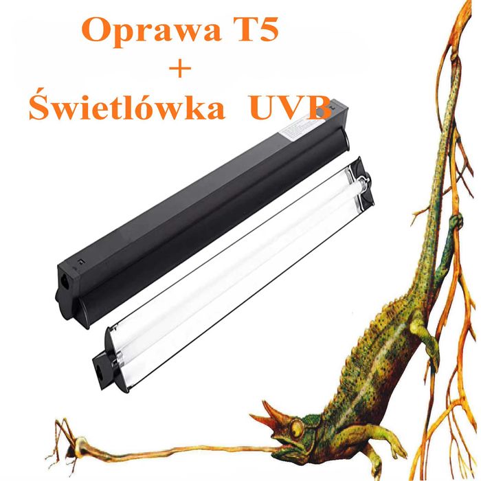 Świetlówka UVB z Oprawą - Gotowy zestaw 30cm - Idealny do Terrarium