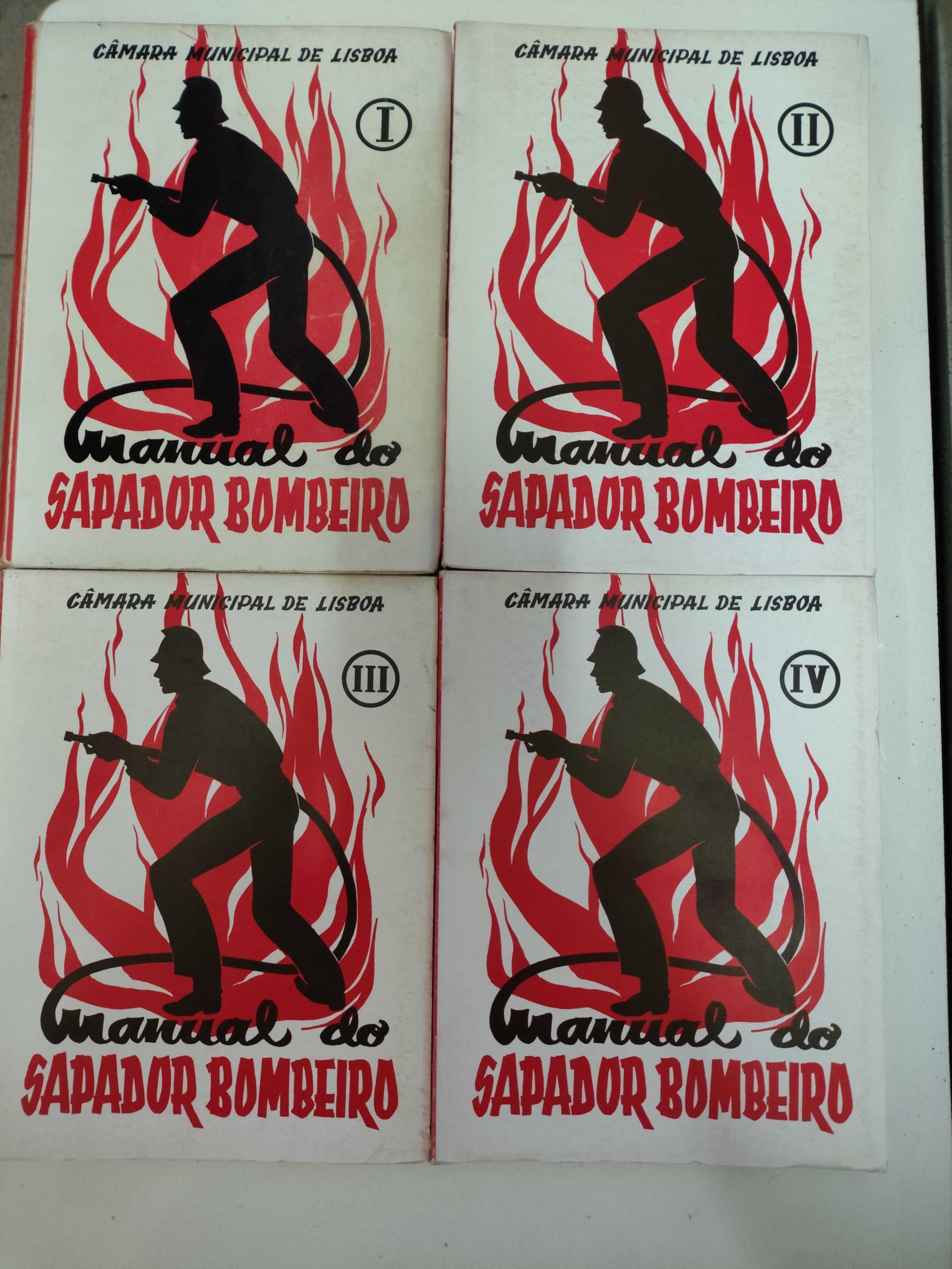 Livros Manual Sapador Bombeiro 4 Volumes