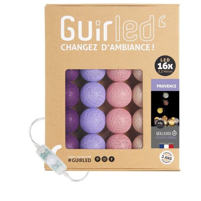Girlanda 16x kulki LED USB guirled