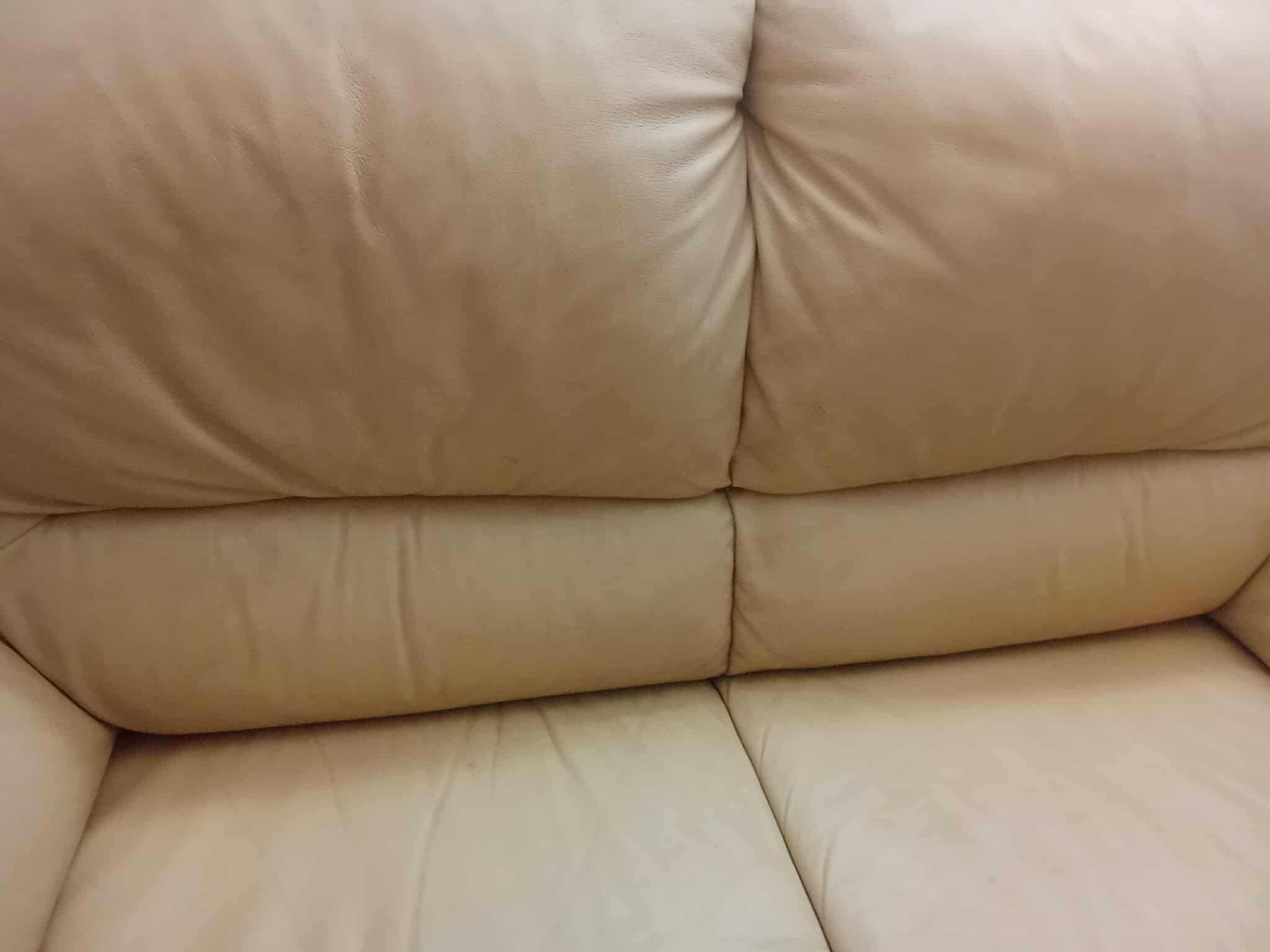 Sofa em pele de 2 lugares