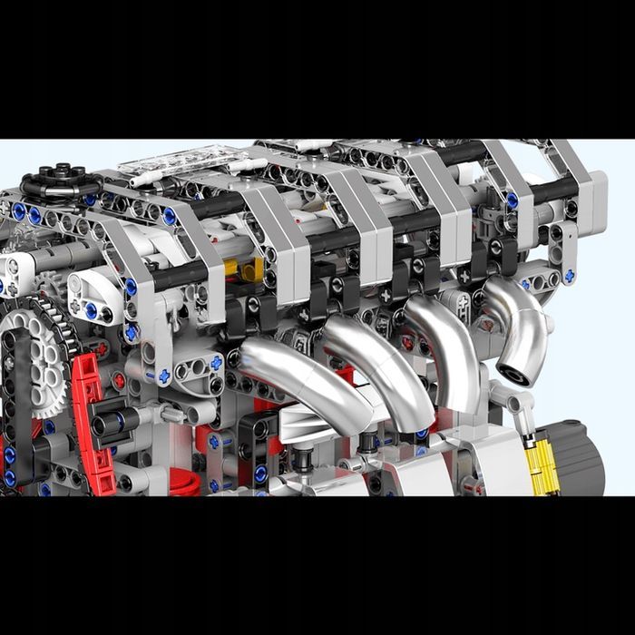 Klocki 1787 el. Silnik L4 benzynowy model Mould King 10087