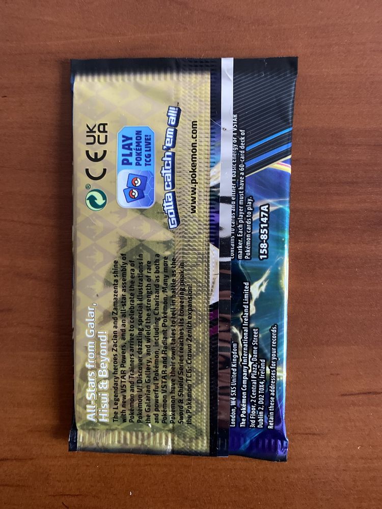 Pokemon tcg Crown zenith booster 4 szt