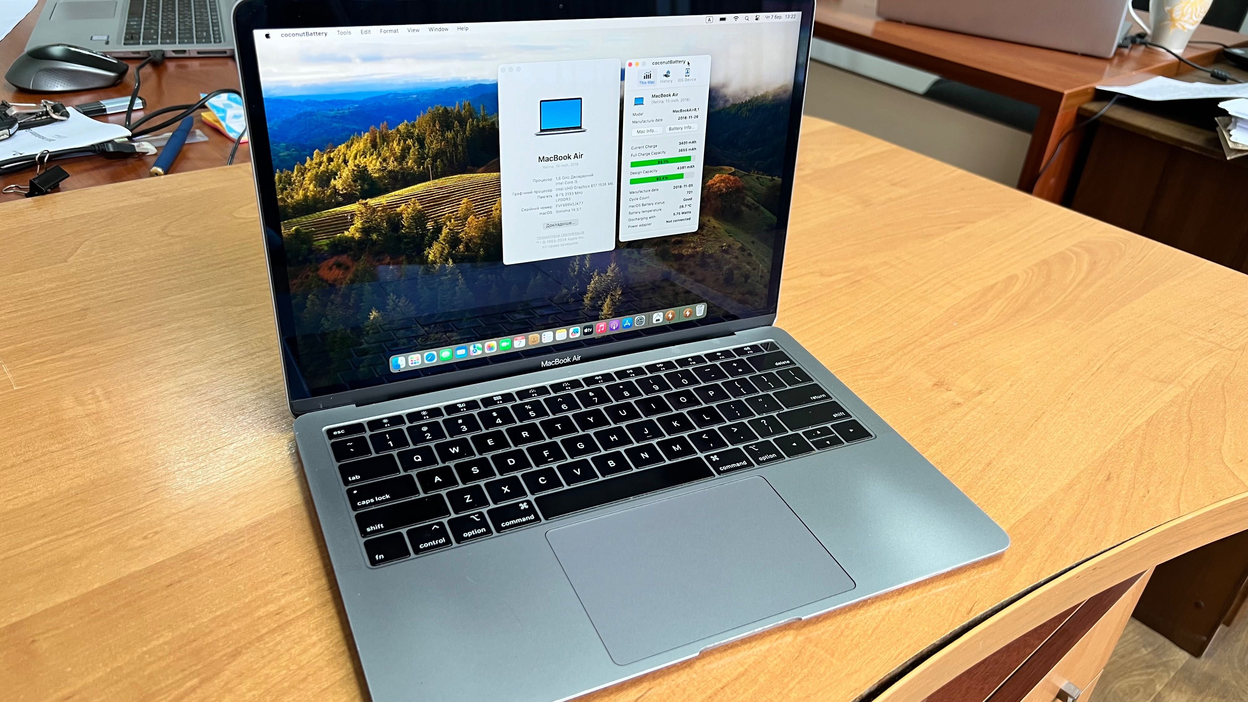 Apple Macbook Air 2018 i5 | 8Gb Ram | 128Gb SSD