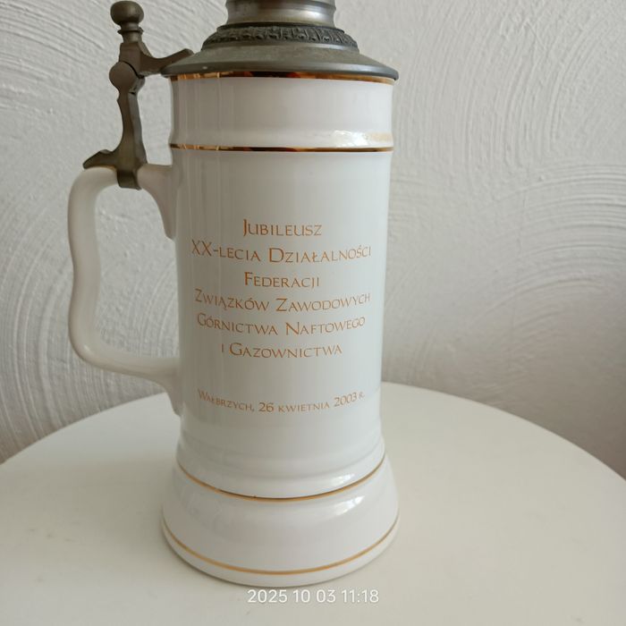Kufel piwny pamiątkowy