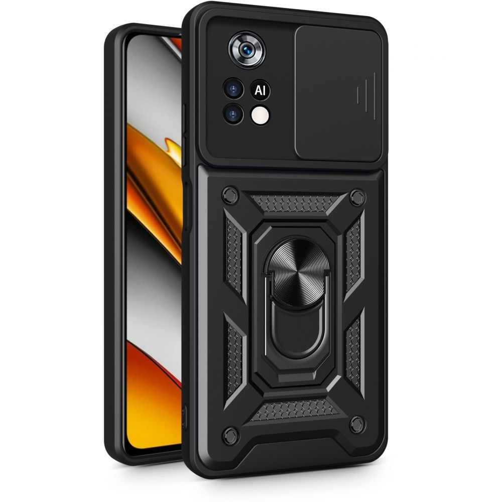 Etui Camshield Pro + Szkło Ochronne Do Xiaomi Poco X4 Pro 5G