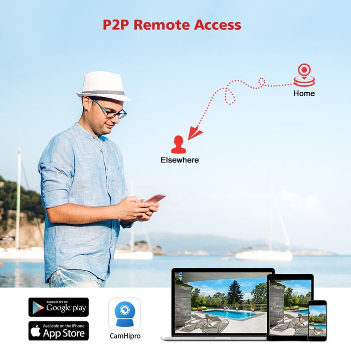 Камера 8мп Boavision ×10 зум відеонагляд видеонаблюдения