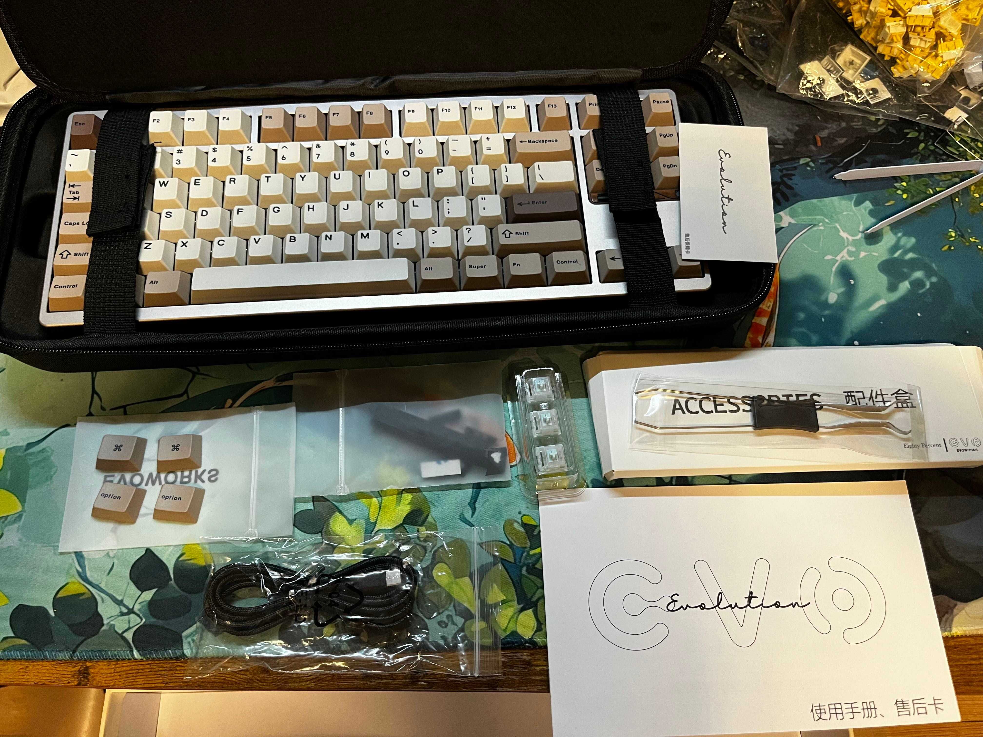 Evoworks Evo80 custom klawiatura 80% TKL bezprzewodowa rgb hmx via