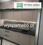 NOWA kuchnia 280+60 każdy wymiar kaszmir czarny meble kuchenne wyspa