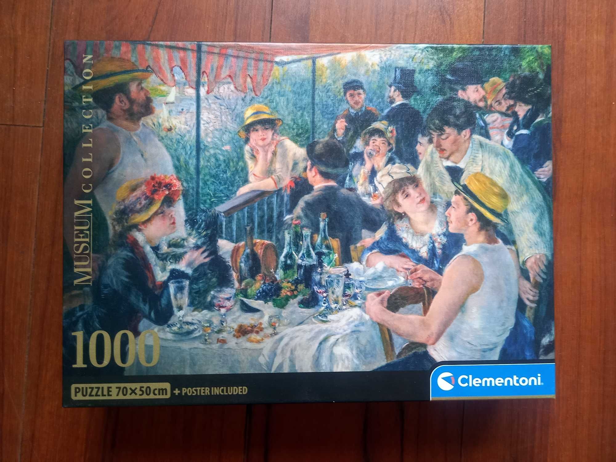 Puzzle Clementoni 1000 peças - Renoir, "Le Déjeuner des Canotiers"