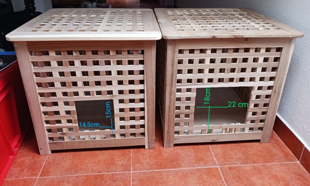 Mesa apoio quadrada madeira (IKEA HOL)