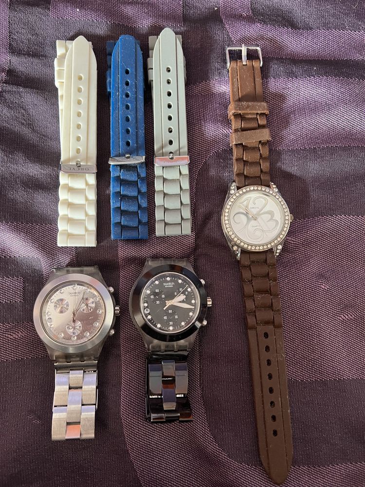 Relogios swatch e orcyl