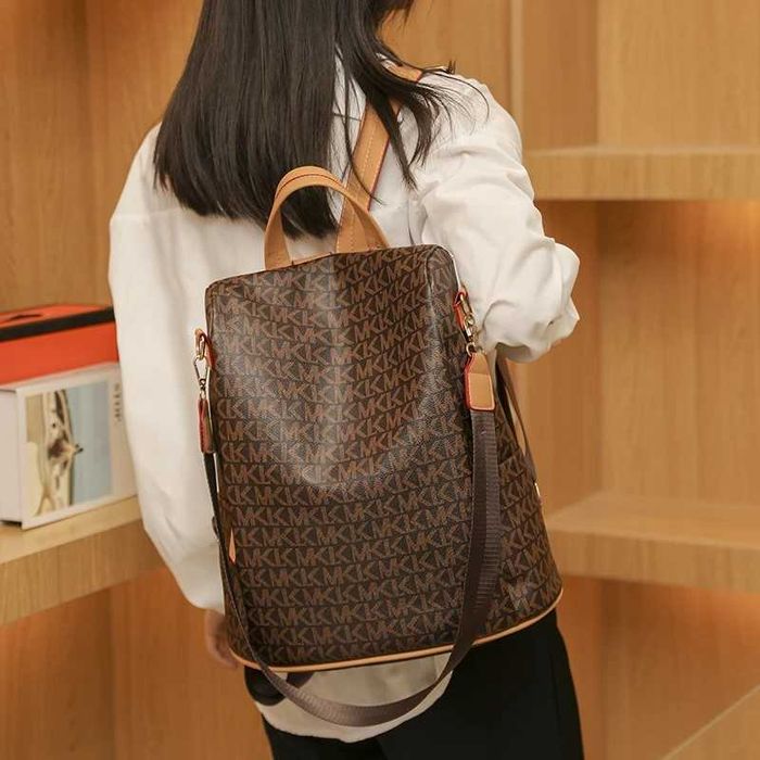 Plecak damski skórzany MKL ciemny