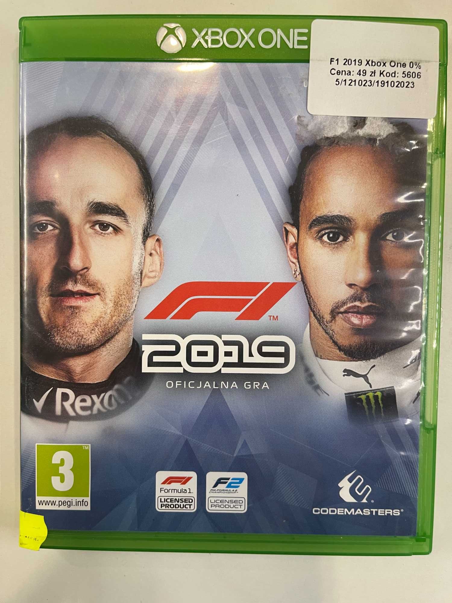 Gra F1 2019 Xbox One