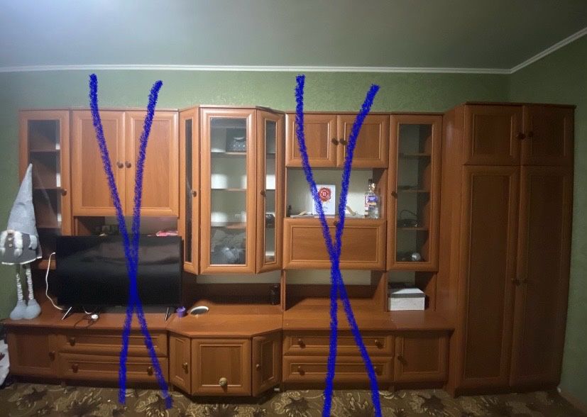 Стенка, шкафы, шкаф, шифоньер, шифонер, ветрина