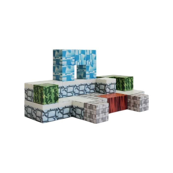 ПОДАРУНКОВИЙ Магнітний конструктор 38 деталей у стилі Майнкрафт