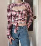 Crop top xs 34 pepita