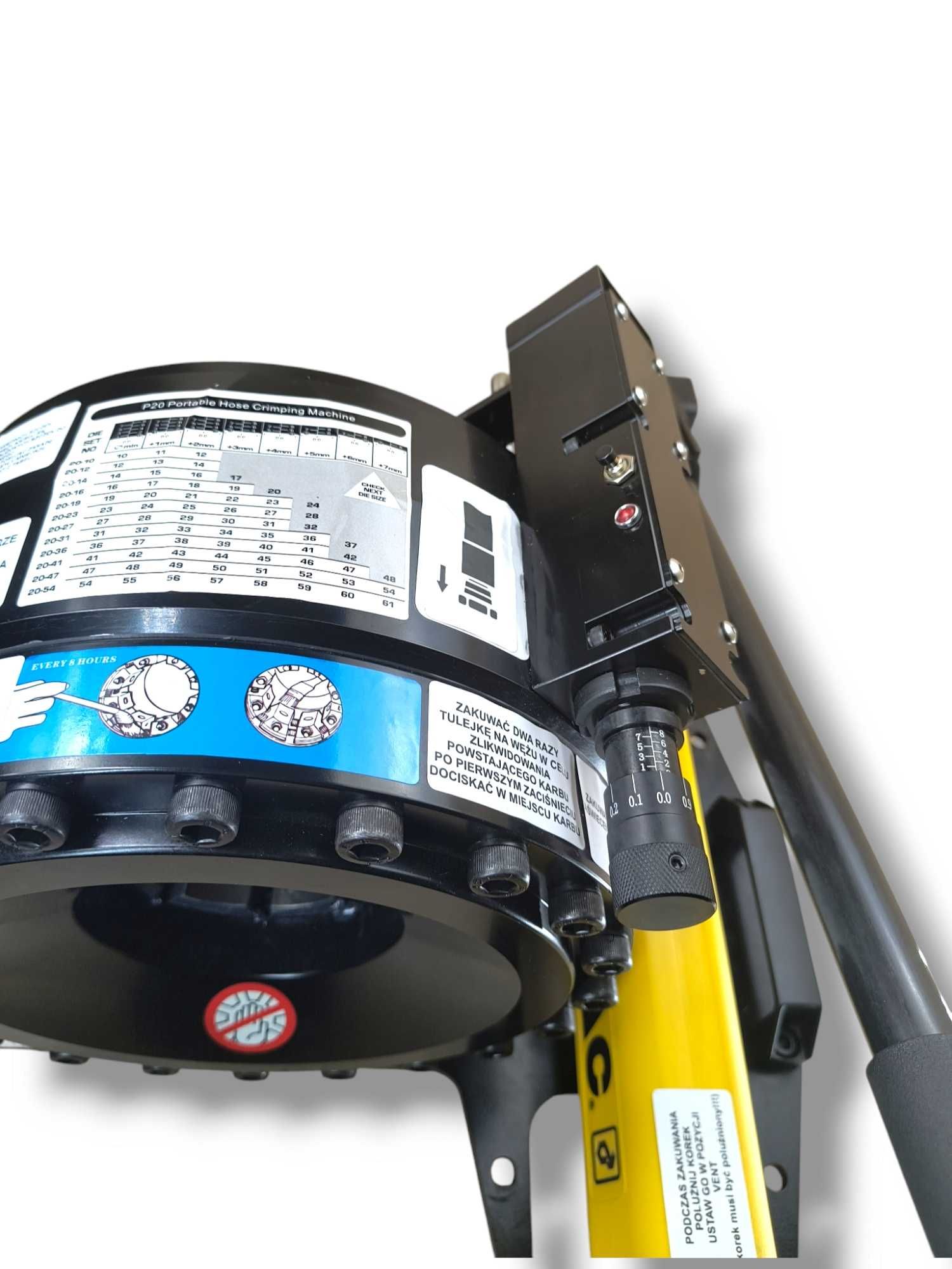 Zakuwarka ręczna P20HP do DN50 (2") 2SN+szczęki, szybka wymiana