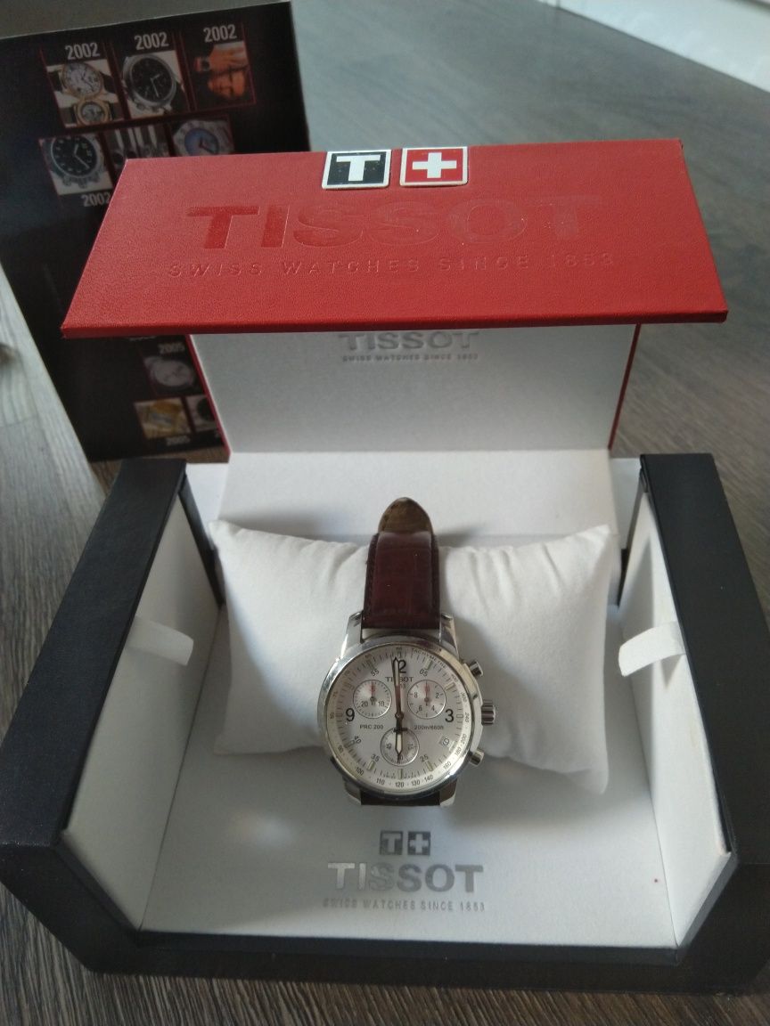 Tissot PRC 200 Chronograph (pasek skóra brązowa)