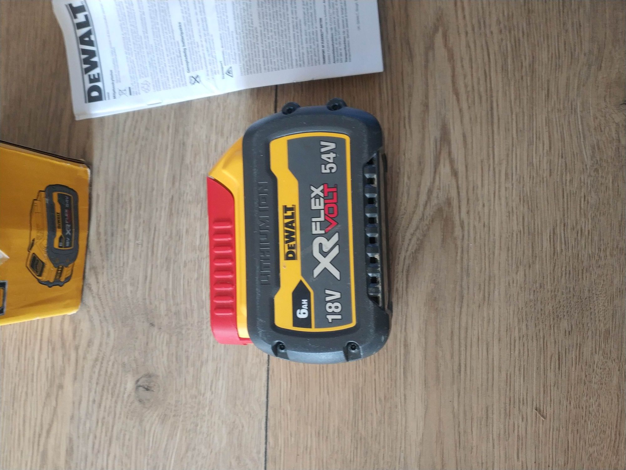 Bateria DeWalt flexvolt 54V/6ah, 2023rok