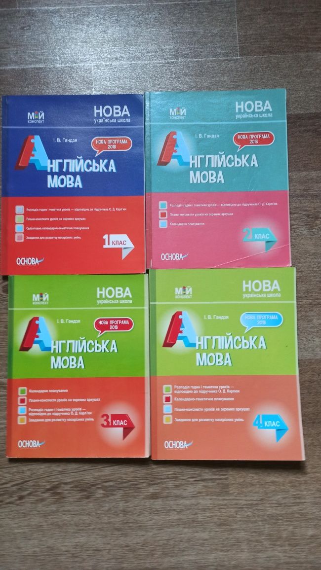 Плани конспекти уроків математики, англійської мови, української мови