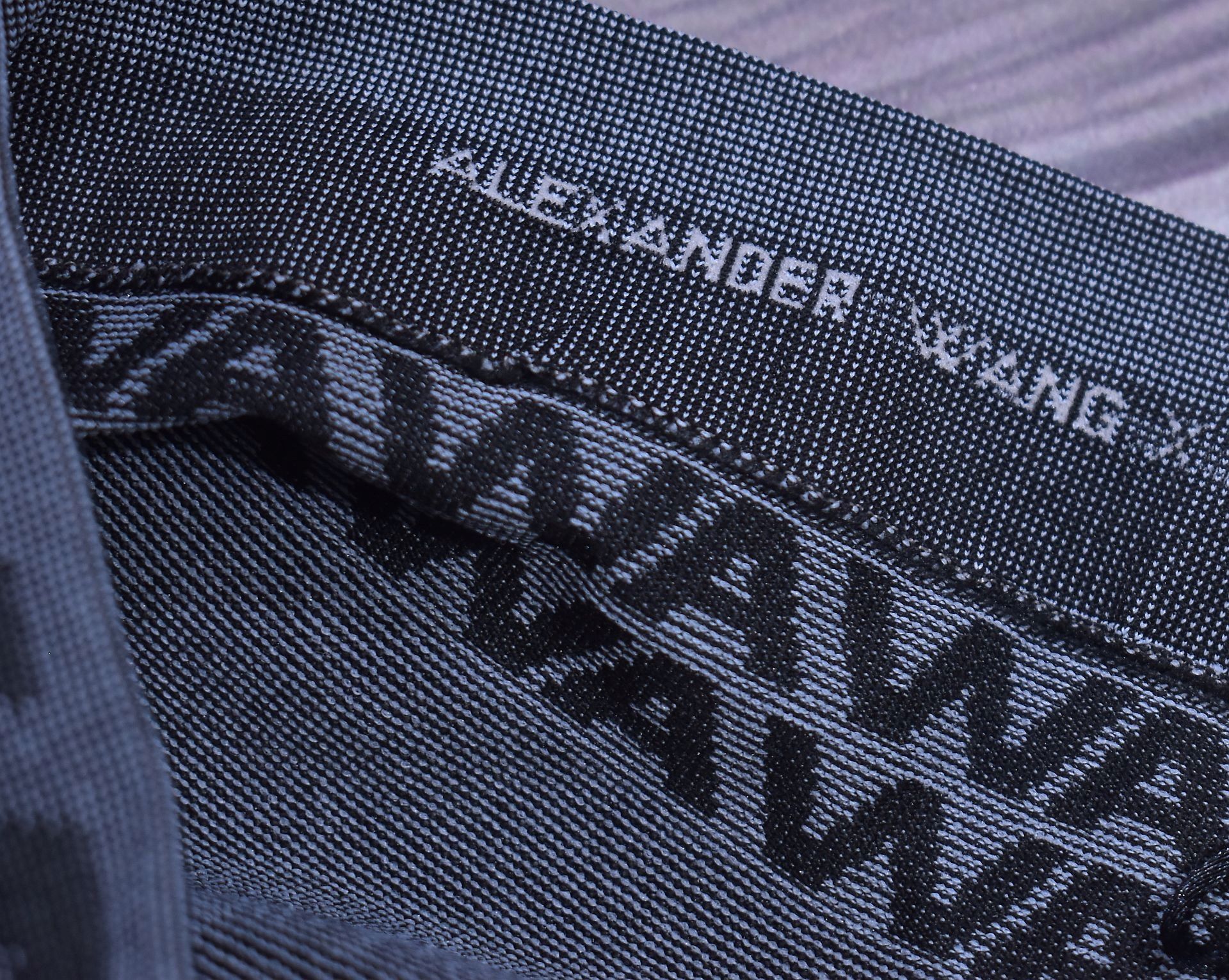 Alexander Wang Hm Legginsy Logowane Szare / Xs
