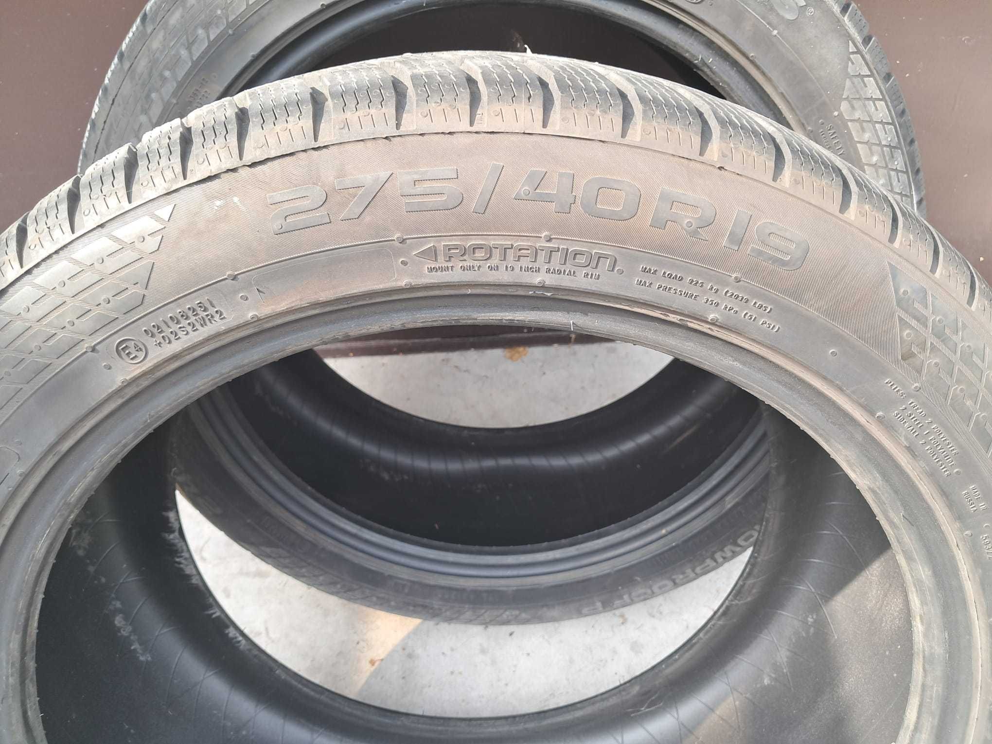 Nokian WR Snowproof 2x 275/40 i 2x 245/45 R19