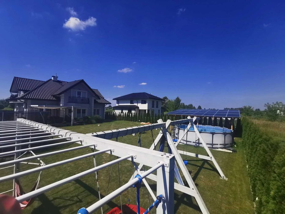 Drewniana Wiata Fotowoltaiczna 10 kW +  Magazyn Energii  + MONTAŻ