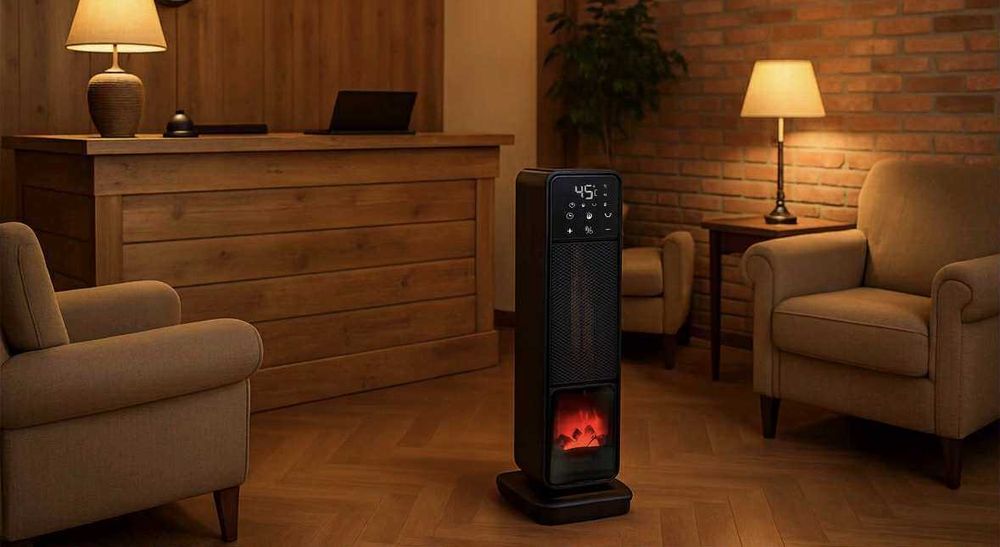 Termowentylator kolumnowy STAZER TURBOWARM 2200W z pilotem NOWY